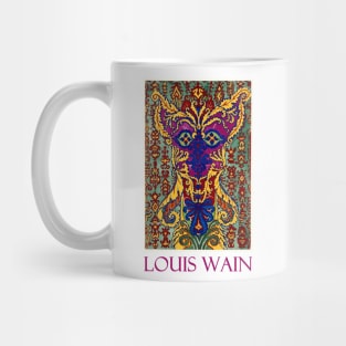 A Cat Standing on It's Hind Legs by Louis Wain Mug